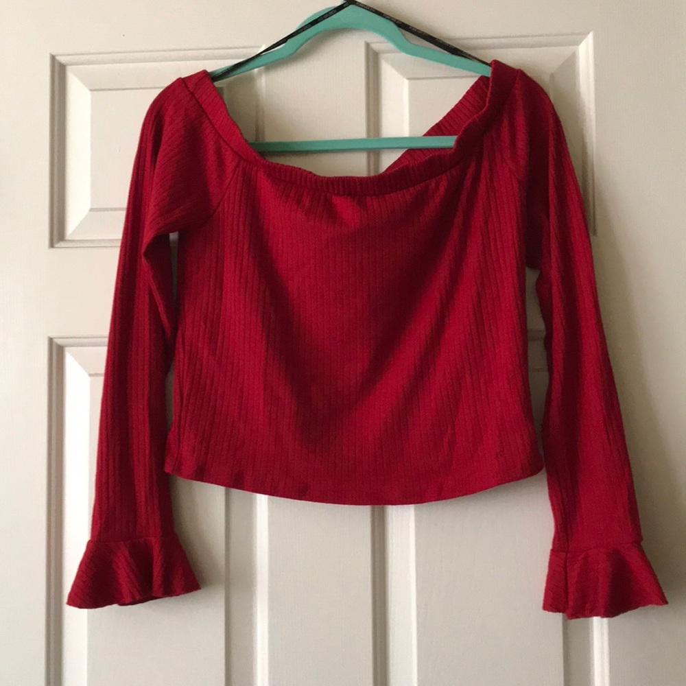 NWT Forever 21 Red Off the Shoulder Top